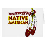 Proud To Be Native American Indian cards