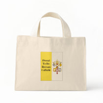 Proud to be Roman Catholic tote bag