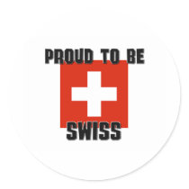 Proud To Be SWISS stickers