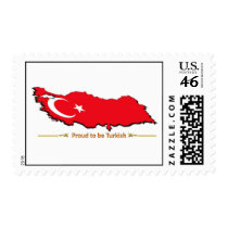 proud to be turkish 1 postage stamp