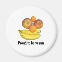 Proud to be vegan magnet