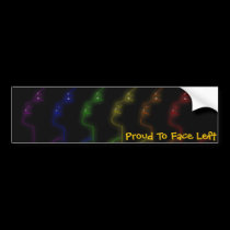 Proud To Face Left bumper stickers