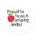 Proud To Teach Amazing Kids (Apple) stickers