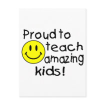Proud To Teach Amazing Kids Postcard