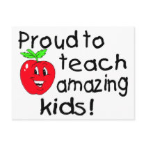 Proud To Teach Amazing Kids! Postcards