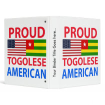 Proud Togolese American Binders