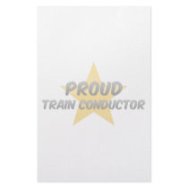 Proud Train Conductor Stationery Design