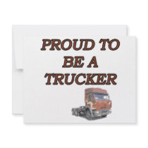 PROUD TRUCKER invitations