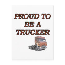 PROUD TRUCKER POSTCARDS