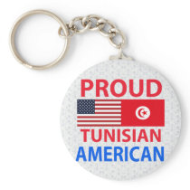 Proud Tunisian American Keychain