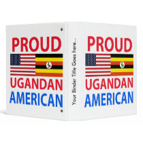 Proud Ugandan American Vinyl Binder