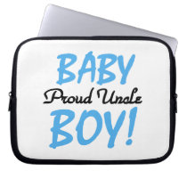 Proud Uncle Baby Boy Gifts Computer Sleeve