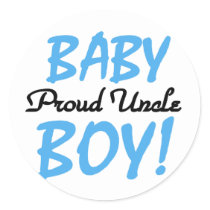 Proud Uncle Baby Boy T-shirts and Gifts Stickers