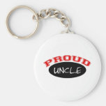 Proud Uncle (Black and Red) Key Chain
