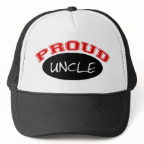 Proud Uncle (Black and Red) Trucker Hats