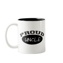 Proud Uncle (Black) Mugs