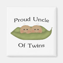 Proud Uncle Of Twins Magnets