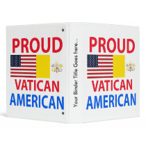 Proud Vatican American Binder