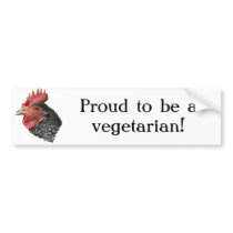 Proud vegetarian - Bumper Sticker bumper stickers by GardenDelightsArts Proud vegetarian - Bumper Sticker bumper stickers