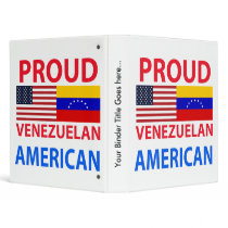 Proud Venezuelan American Binder