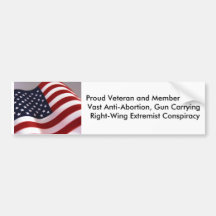 Proud Veteran and Member of Bumper Stickers