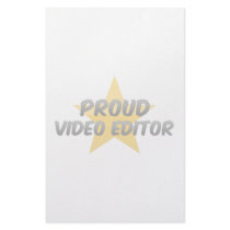 Proud Video Editor Customized Stationery