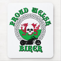Proud Welsh Biker Mouse Pad