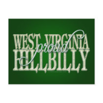 Proud West Virginia Hillbilly postcards