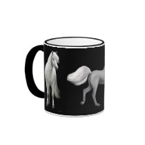 Proud White Horses Mug