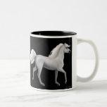 Proud White Stallion Mug