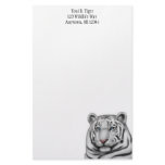 Proud White Tiger Stationery