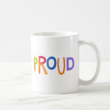 Proud word art bold unashamed confident smug