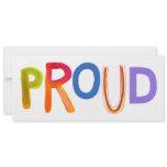 Proud word art bold unashamed confident smug invite