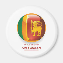 proude to be sri lankan. fridge magnet