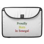 Proudly Born In Senegal Sleeve For Macbooks