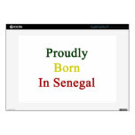 Proudly Born In Senegal Decals For 15" Laptops