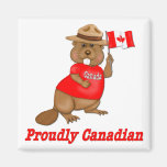 Proudly Canadian Beaver Magnets