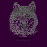Proudly Canadian Grey Wolf Artist Sketch by Dawna