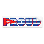 Proudly Cuban Bumper Sticker