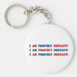 Proudly Defiant 3 Key Chain