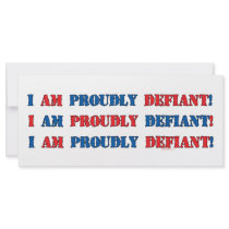 Proudly Defiant 3 Rack Card Design