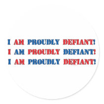 Proudly Defiant 3 Sticker