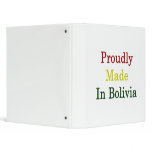 Proudly Made In Bolivia binders