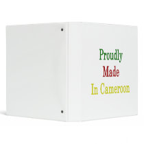 Proudly Made In Cameroon 3 Ring Binders