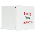 Proudly Made In Morocco Binders