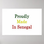 Proudly Made In Senegal Poster