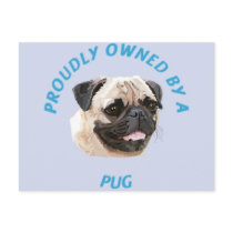 Proudly Owned by a Pug postcards