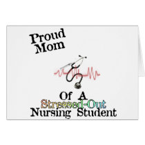 ProudMom of a Nursing Student Greeting Card