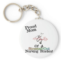 ProudMom of a Nursing Student Key Chain