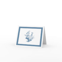 Provencal Blue Rooster Note Card by Provencaldesigns Provencal Blue Rooster Note Card